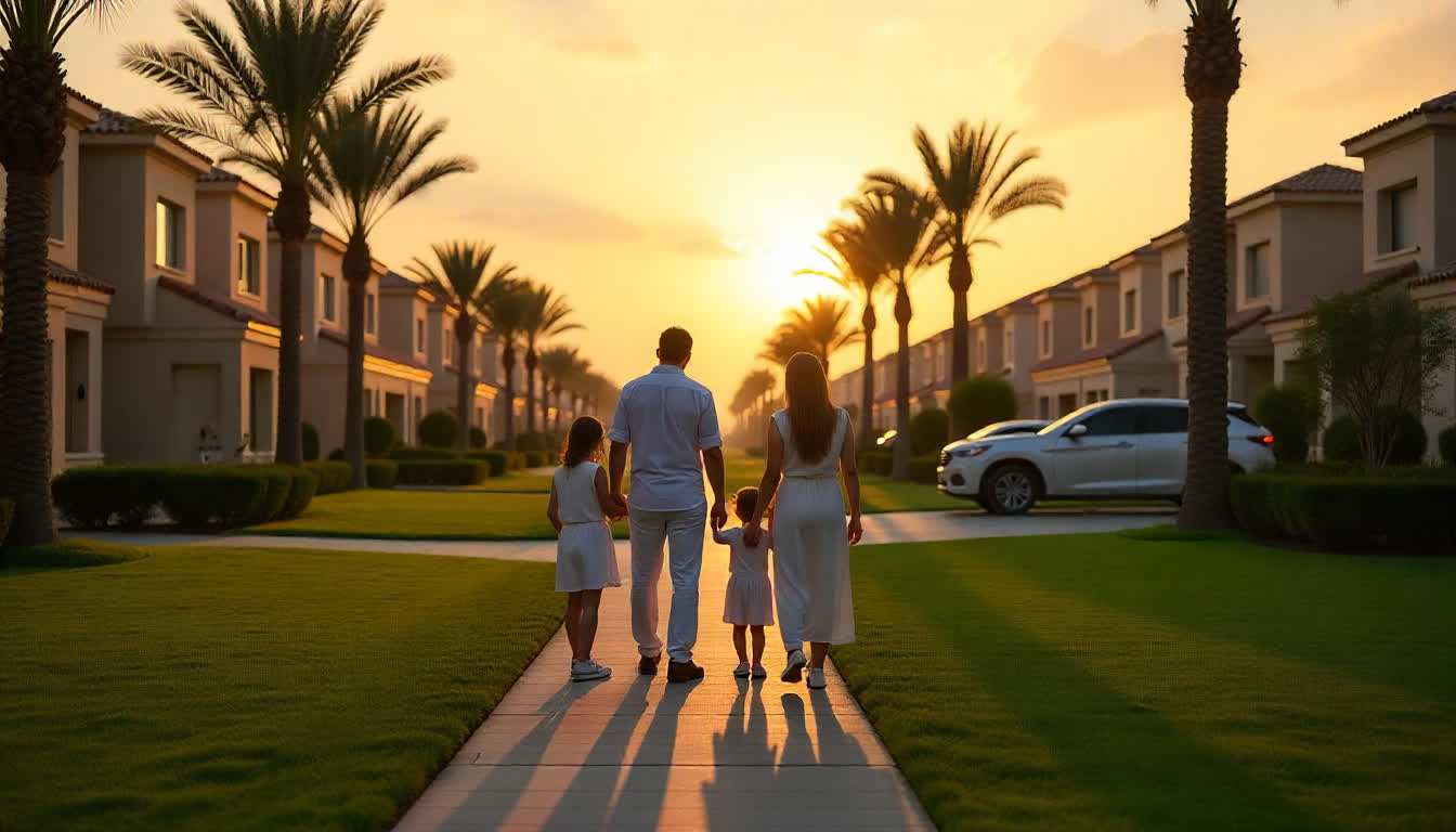 Abu Dhabi vs Dubai residential comparison showing cityscapes, prices, and families