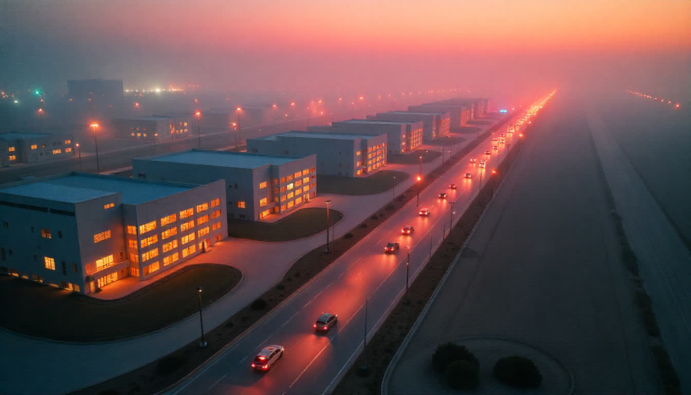 Ajman industrial park, factories, technology, modern business environment