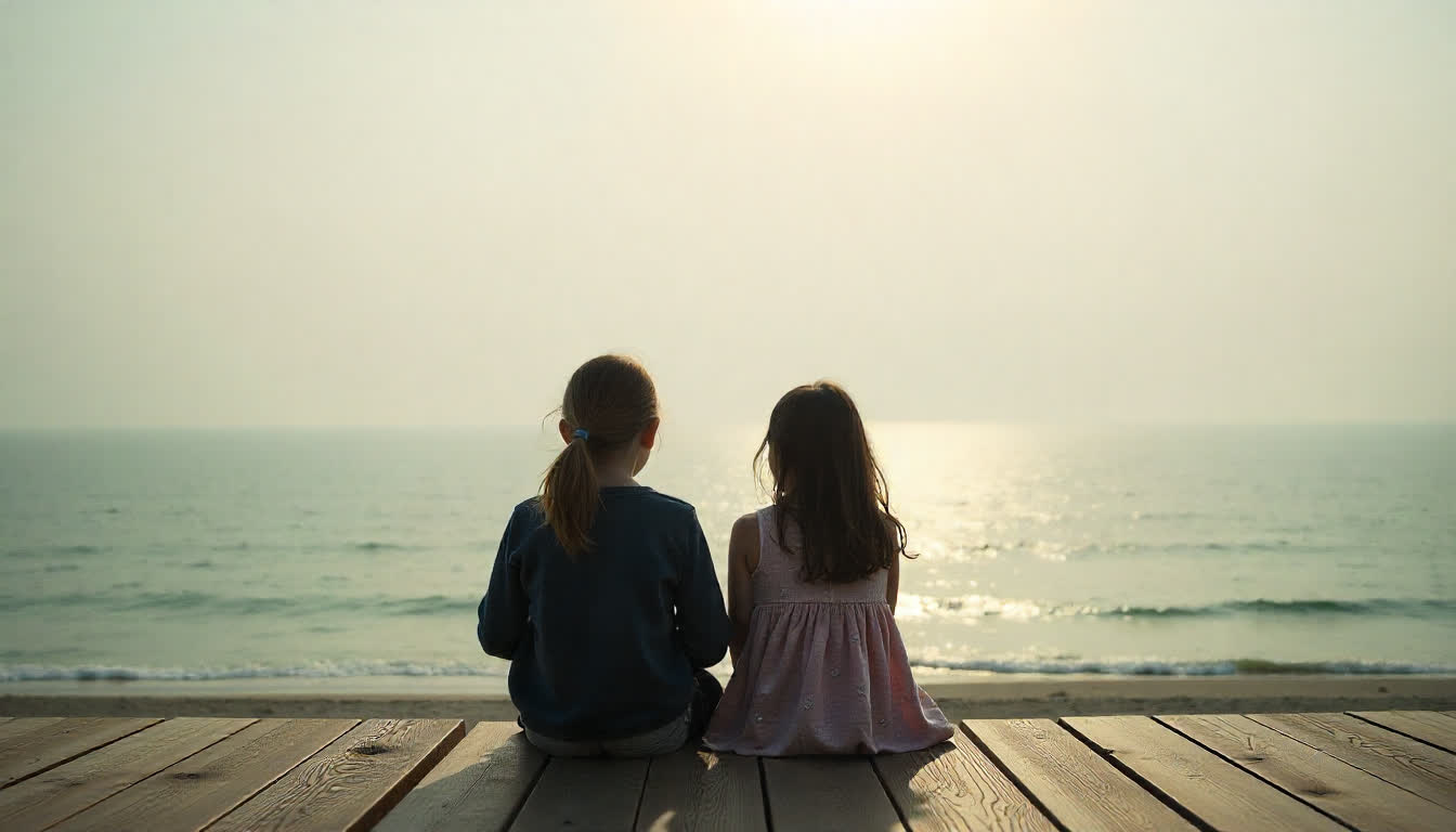 Beachfront leisure spots in Jumeirah, families relaxing, and vibrant ocean views