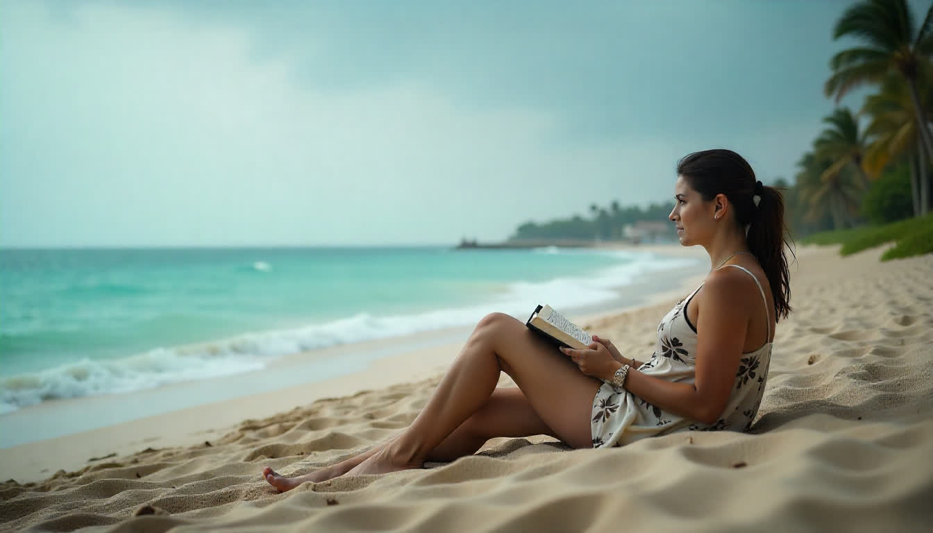 Khor Fakkan hotels and beachfront view, travelers relaxing, 16:9