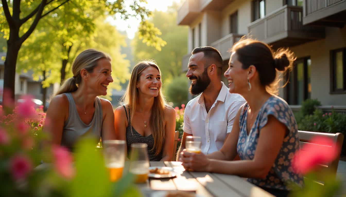 Rental apartments in Gayat with happy tenants moving in, local amenities, and community atmosphere