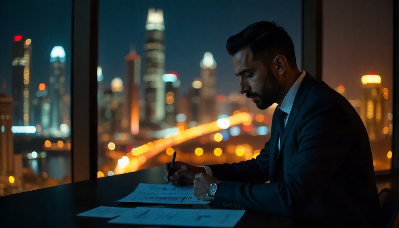 Safe investment environment in Dubai with secure offices, financial advisors, and legal documentation