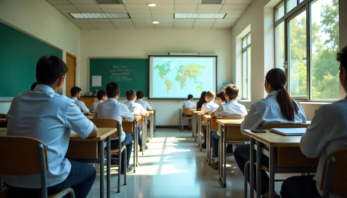 Top-rated private schools in Dubai with international students, modern classrooms, and lush campuses