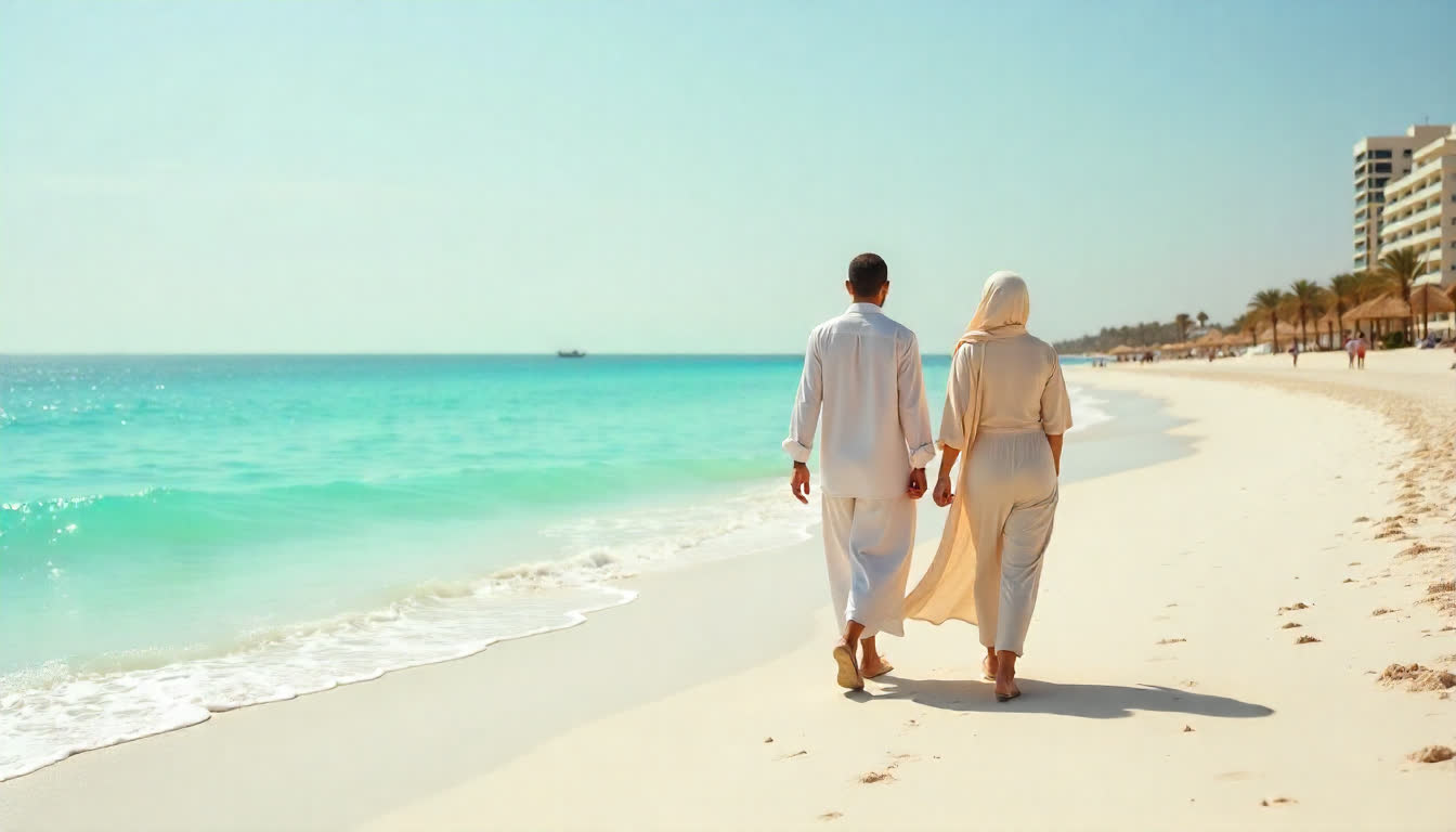 Tourists visiting Ras Al Khaimah’s mountains, beaches, and historical sites